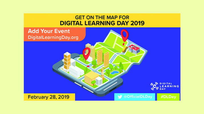 Digital learning day map.