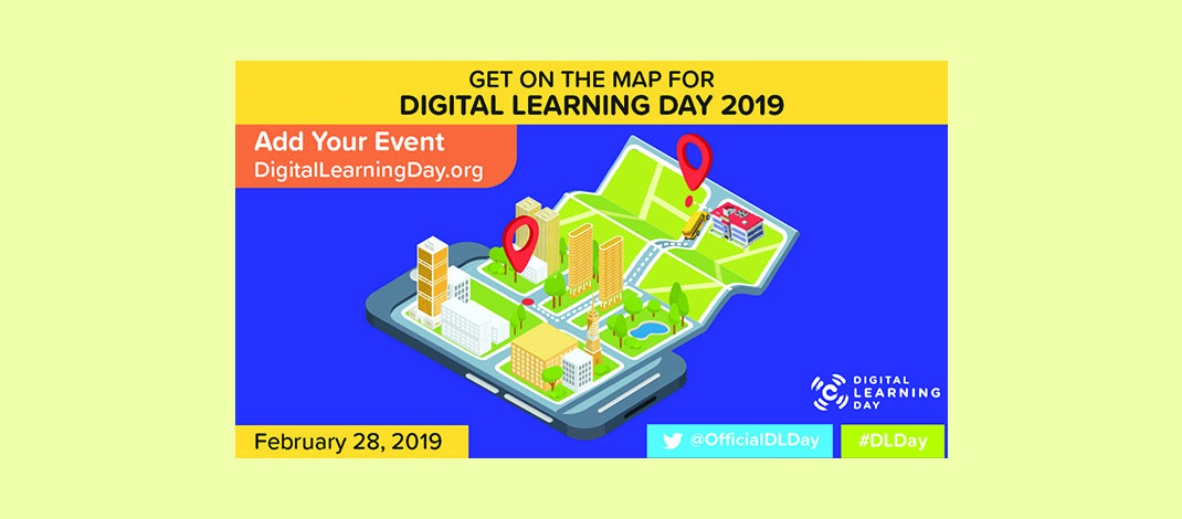 Digital learning day map.