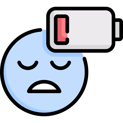 Picture of low battery.